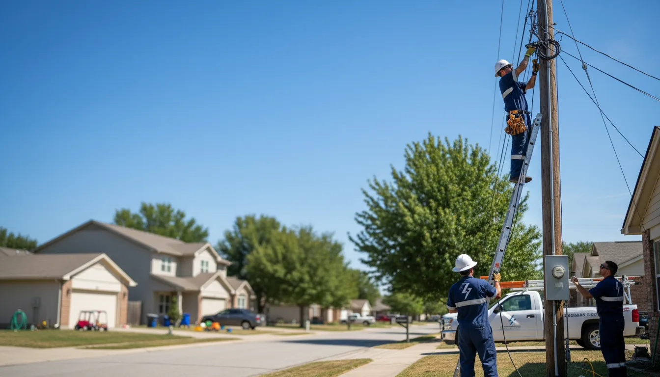 Residential electrician providing installation services in Mathews, VA